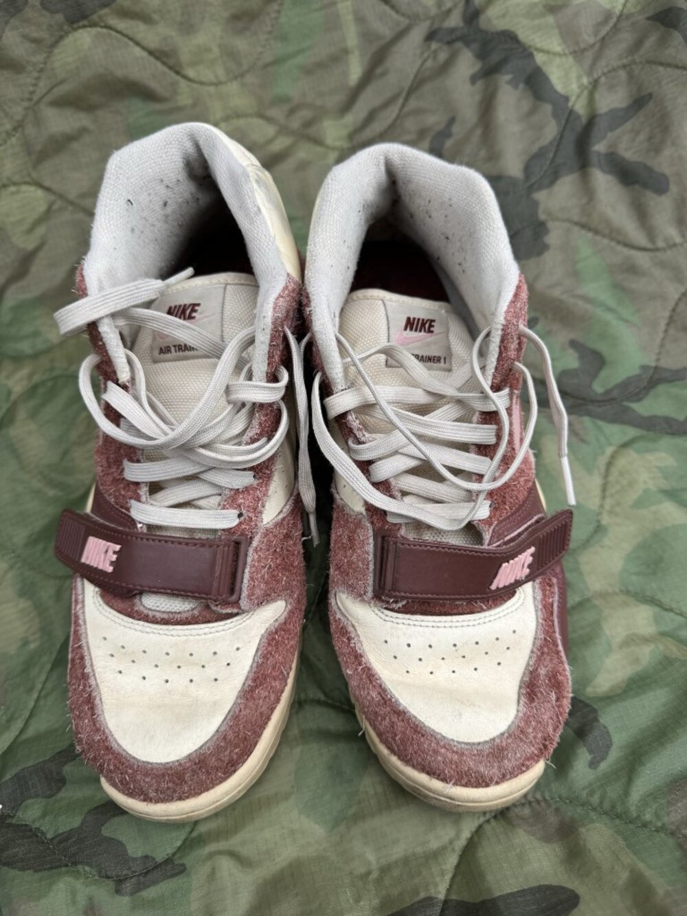 Nike Air Trainer 1 Sneakers Dark Pony Brown/Pink - Mens 10